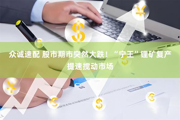 众诚速配 股市期市突然大跌！“宁王”锂矿复产提速搅动市场