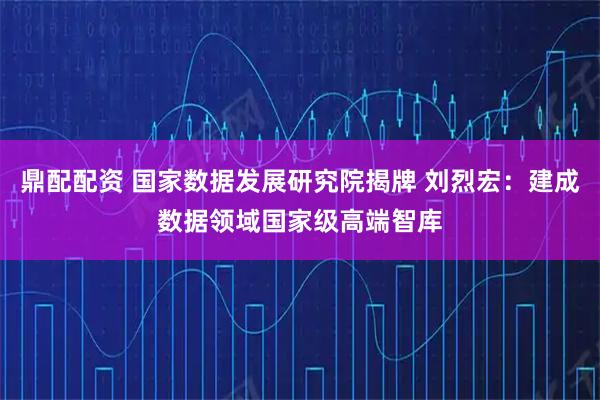 鼎配配资 国家数据发展研究院揭牌 刘烈宏：建成数据领域国家级高端智库